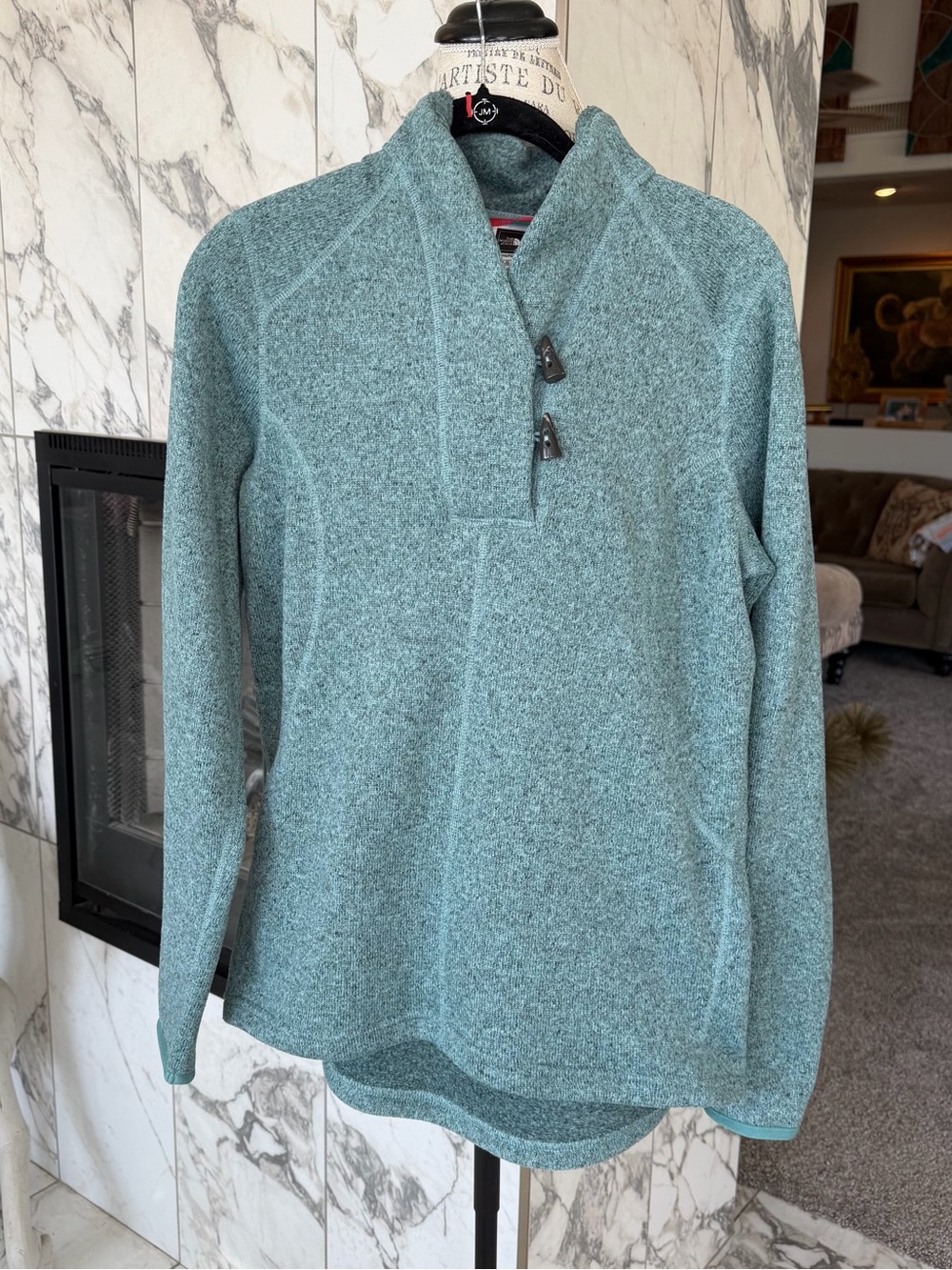The North Face Crescent Ridge Shawl Collar Fleece Toggle LG